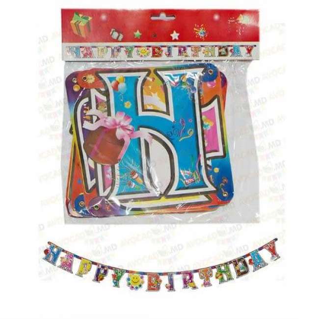 banner decorativ happy birthday 